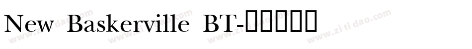 New Baskerville BT字体转换